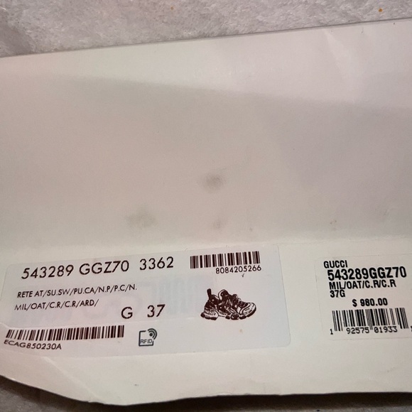 GUCCI X SEGA Calfskin Flashtrek Military Oatmeal Carmine Rose Ardesia USED! - Picture 11 of 13